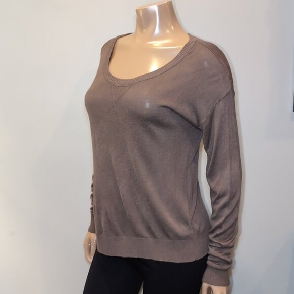 3/$20 Forever 21 Slouchy Pullover Sweater Scoop Neck Dropped Shoulder Viscose - Picture 5 of 9